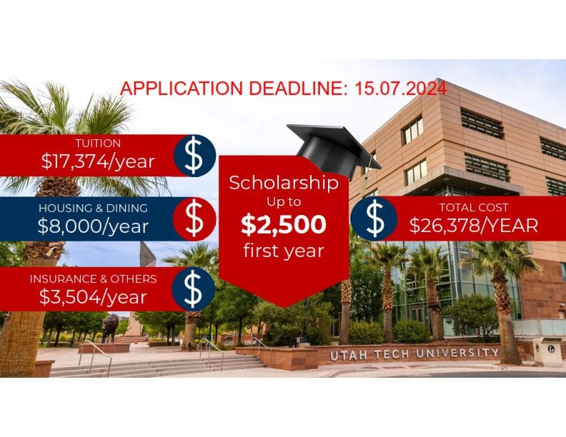 Du học Mỹ KHÔNG lo đau Ví khám phá trường Đại Học dưới $15,000/năm 4 Utah Tech University