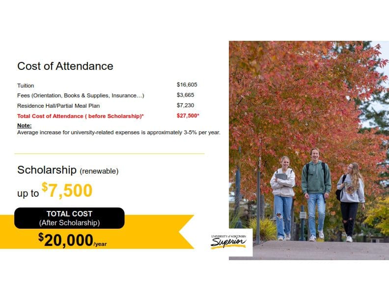 Du học Mỹ KHÔNG lo đau Ví khám phá trường Đại Học dưới $15,000/năm 6 University of Wisconsin- Superior