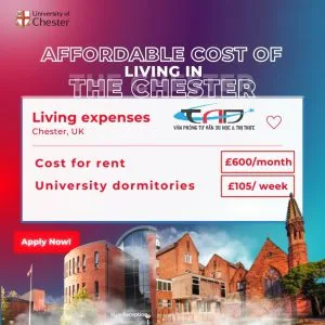 Đại học Chester - Ngôi trường có học phí DỄ CHỊU nhất Anh Quốc 10 Đại học Chester