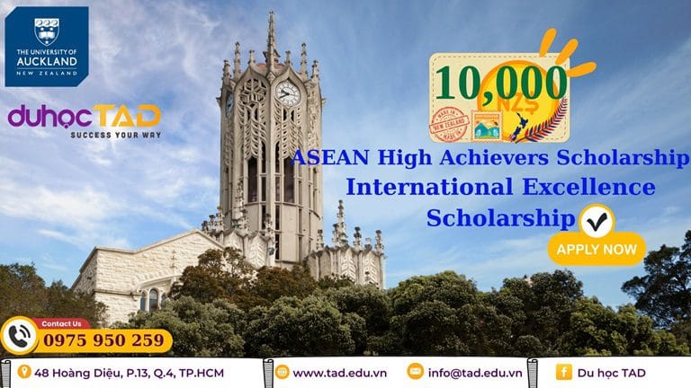 University of Auckland New Zealand cấp học bổng 100% 1 University of Auckland