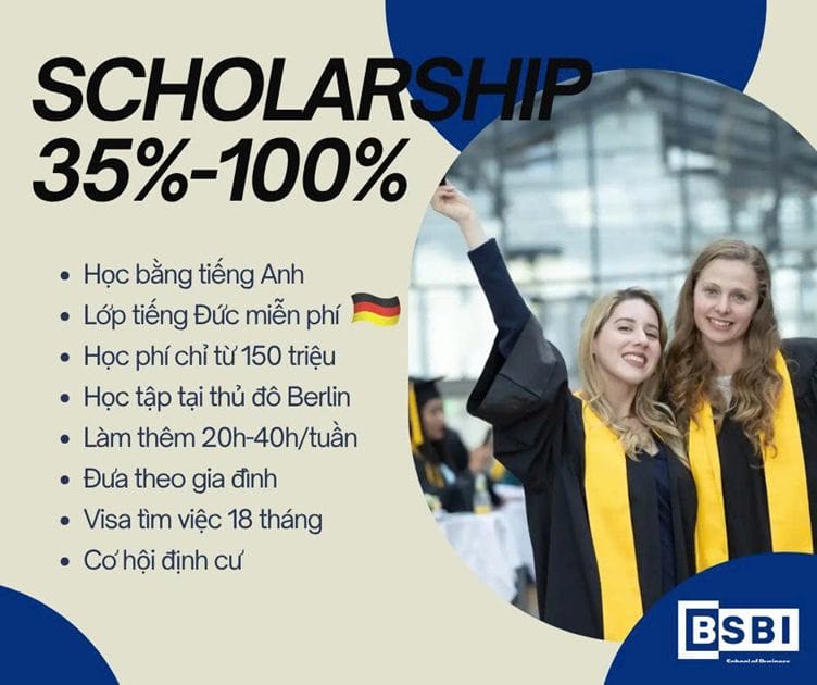 Du học Đức với HỌC BỔNG TOÀN PHẦN up to 100% từ BSBI