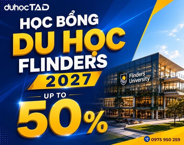 Học bổng đại học và thạc sĩ Flinders University up to 50% 2 Học bổng đại học và thạc sĩ Flinders University up to 50%