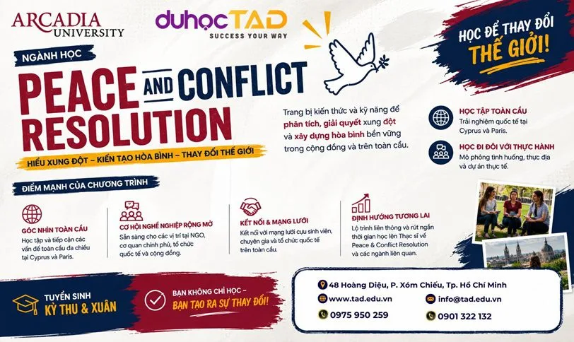 Học ngành Hòa bình (Peace) & Giải quyết Xung đột (Conflict Resolution) 1 Học ngành Hòa bình và Giải quyết Xung đột (Peace & Conflict Resolution)