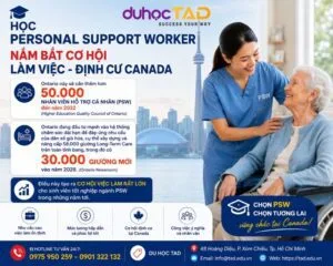 Học Personal Support Worker nắm bắt cơ hội làm việc - định cư