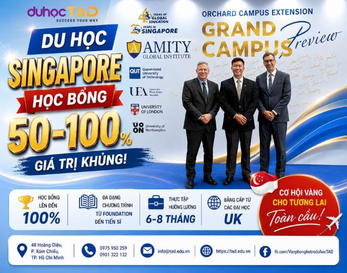 Amity Global Institute cấp học bổng KHỦNG NHẤT 50-100%