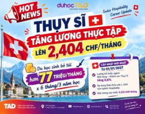 Thụy Sĩ tăng lương thực tập tối thiểu lên CHF 2,404/tháng