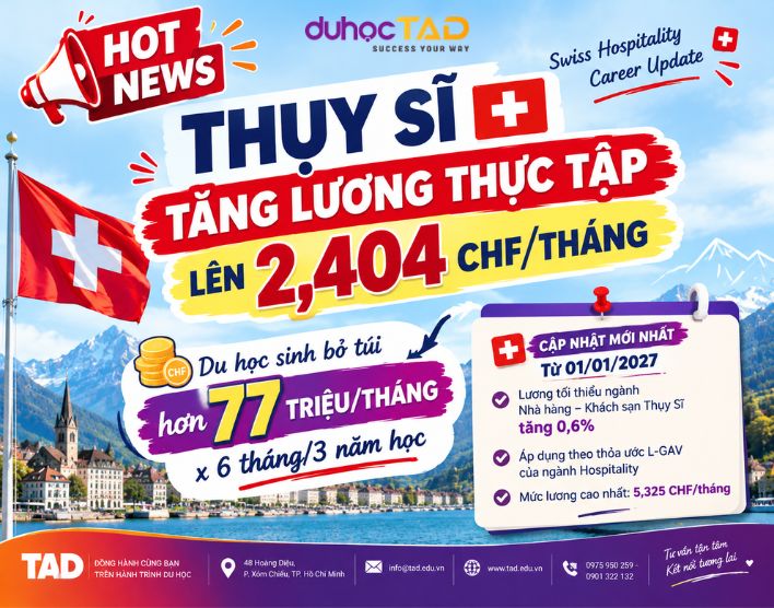 Thụy Sĩ tăng lương thực tập tối thiểu lên CHF 2,404/tháng 1 Thụy Sĩ tăng lương thực tập tối thiểu lên CHF 2,404/tháng